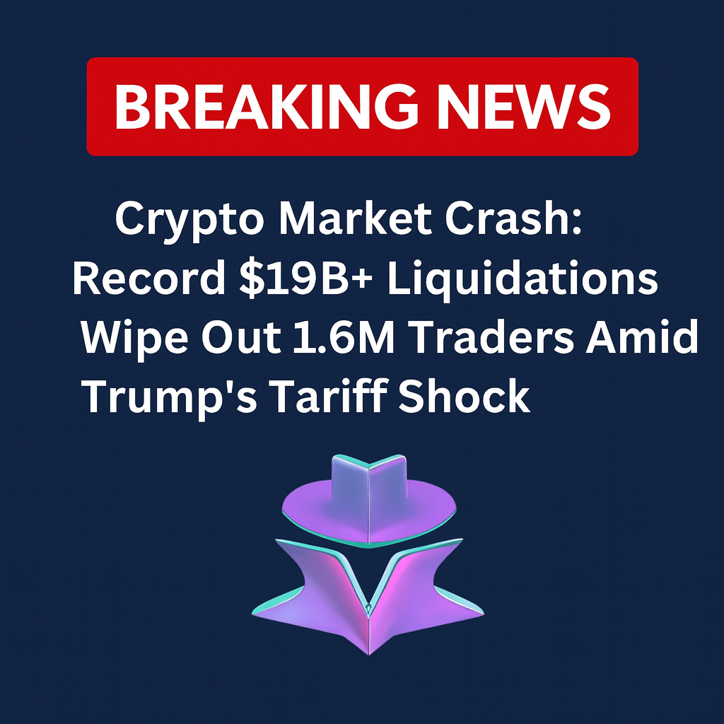Crypto Market Crash: Record $19B+ Liquidations Wipe Out 1.6M Traders Amid Trump’s Tariff Shock