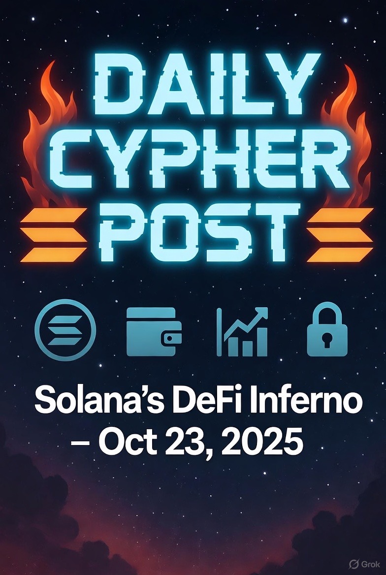 Daily Cypher Post: Solana’s DeFi Inferno – Oct 23, 2025