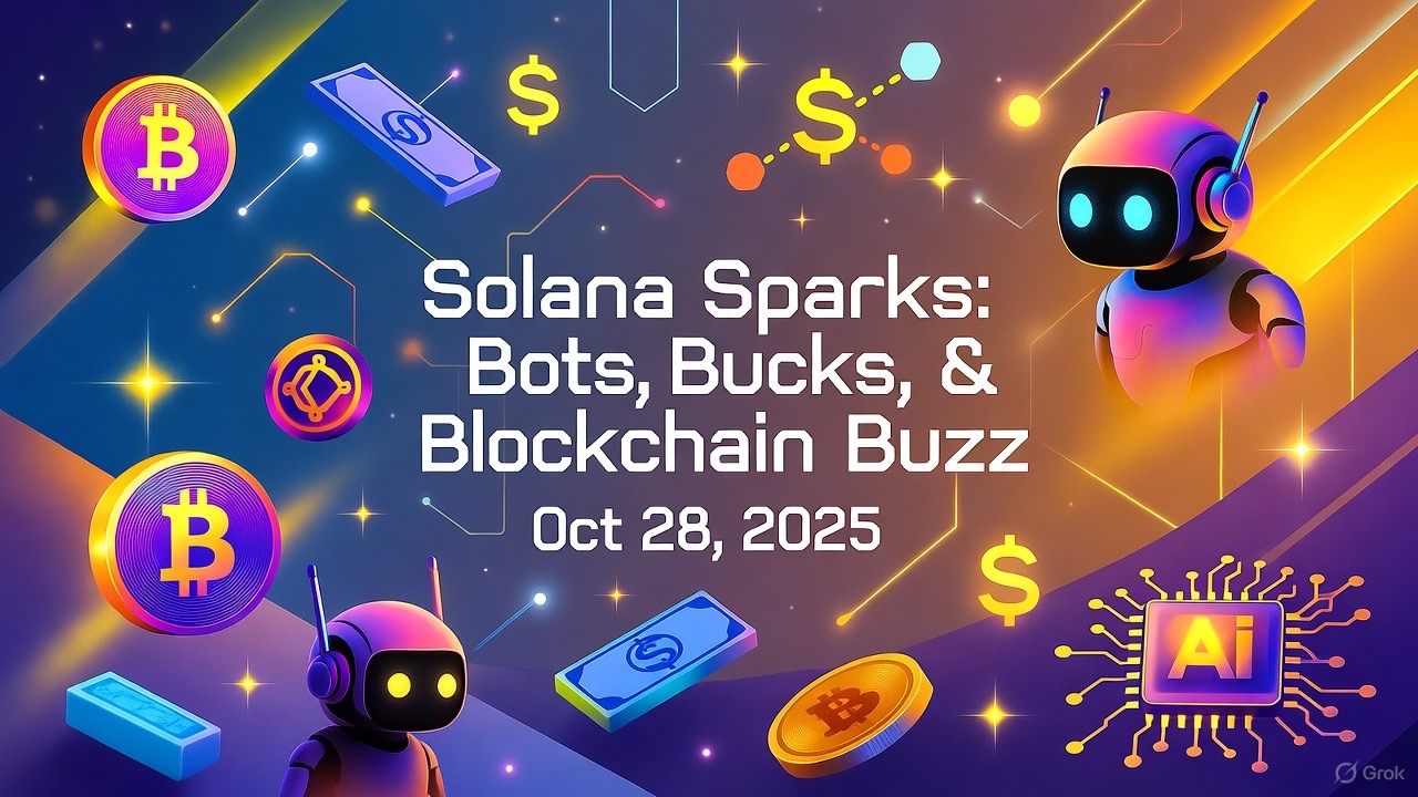 Solana Sparks: Bots, Bucks, & Blockchain Buzz (Oct 28, 2025)