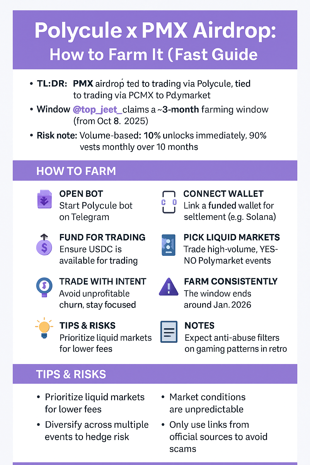Polycule × PMX Airdrop: How to Farm It (Fast Guide)